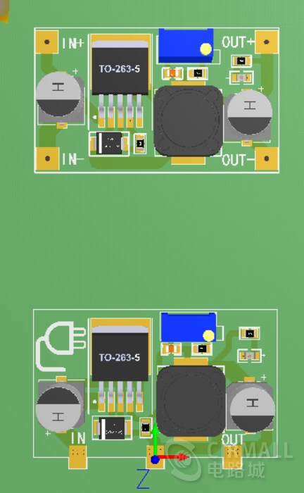 LM2596电源板，两款设计方案(原理图+PCB文件)